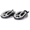 Kawasaki KX250 KX450 Black Shark Teeth Racing Foot Pegs (2008-2015)