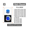 BMW 1 / 2 / 3 / 5 Series X3 X5 X6 1x Blue Start Stop Engine Button Cover (2000-2023)