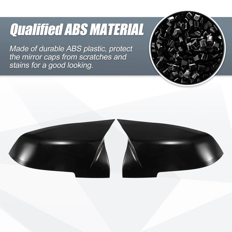BMW X1 328i 125i 330i 320i Gloss Black Rearview Mirror Cover Caps (2011-2015)