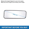 VW CRAFTER, MERCEDES Right Lower Side Mirror Glass Replacement (2006-2017)