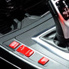 BMW 1 2 3 4 Series Red Gear Shift Panel Side Buttons Cover Trim (2012-2020)