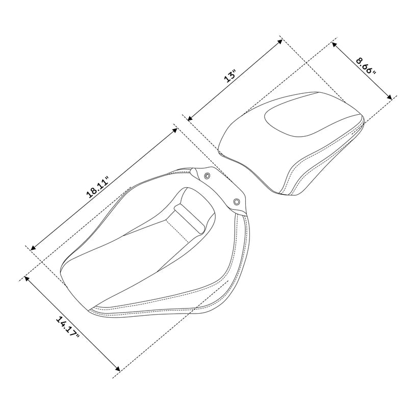 Harley Breakout FXBR FXBRS Driver & Passenger Pillion Seats (2018-2023)