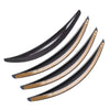 4x Carbon Fiber Car Wheel Arch Trim Lips Fender Flares Protective Strip