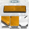 Motorcycle Reflector / 8pcs / Rectangular Stick-on Safety Spoke Reflector Orange