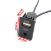 3.5mm AUX USB Female to 2 RCA Male Stereo Socket Extension Cable