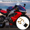 Arc Aluminum Alloy Motorcycle Hanging Hook Hexagon Wrench Gasket 1 Set Gold Tone