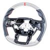 Ford F150 F250 F350 F450 F550 F600 Silver Carbon Steering Wheel (15-22)