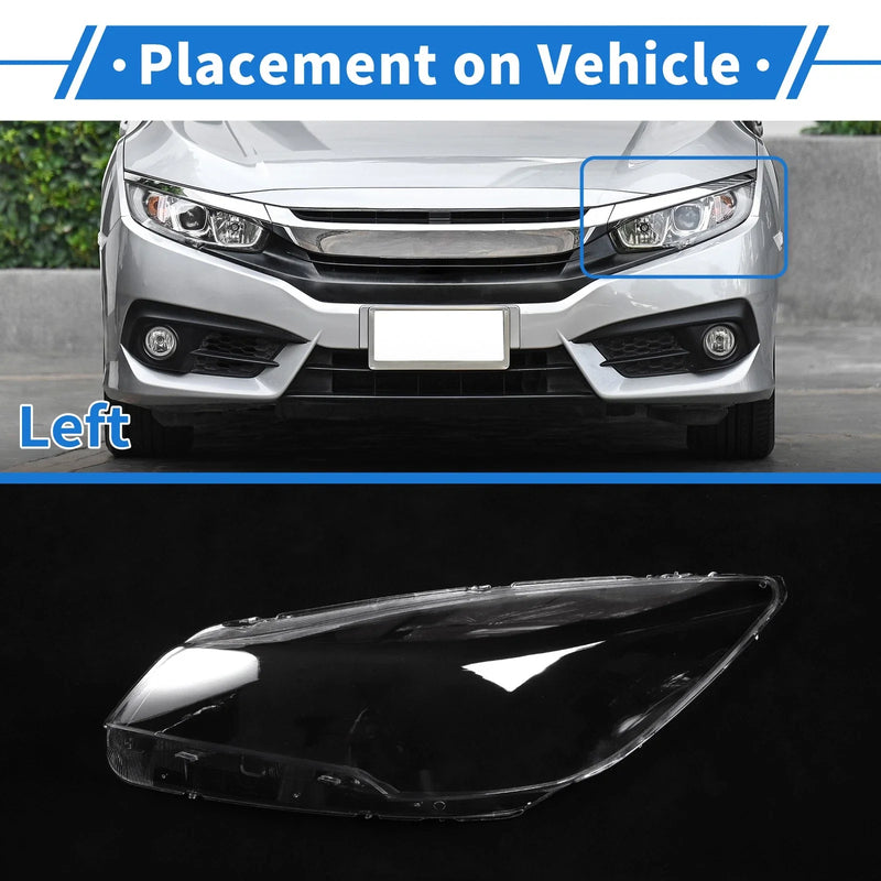 Ford Escape Car Front Left Headlight Lens Cover (2013-2016)