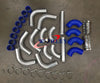 Cars 2" Aluminum Universal Intercooler Turbo Piping Hose T-Clamp Kit