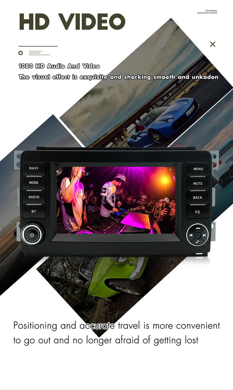 Benz Smart Fortwo 7" Android 13 Stereo Radio GPS Navi Head Unit (05-10)