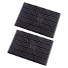 Black Car Floor Carpet Pad Heel Foot Mat Pedal Patch Cover 25x16cm