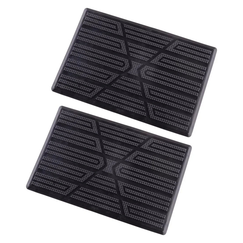 Black Car Floor Carpet Pad Heel Foot Mat Pedal Patch Cover 25x16cm