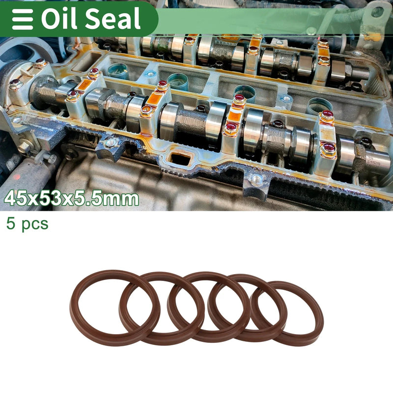 Universal Oil Seal / 45x53x5.5mm / Seal Ring Rotary Shaft Seal FKM Rubber
