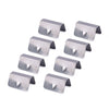 Car Model 8x Stainless Steel In-Channel Rain Wind Eyebrow Deflectors