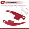 Ford Mustang Red Plastic Steering Wheel Paddles (2015-2023)