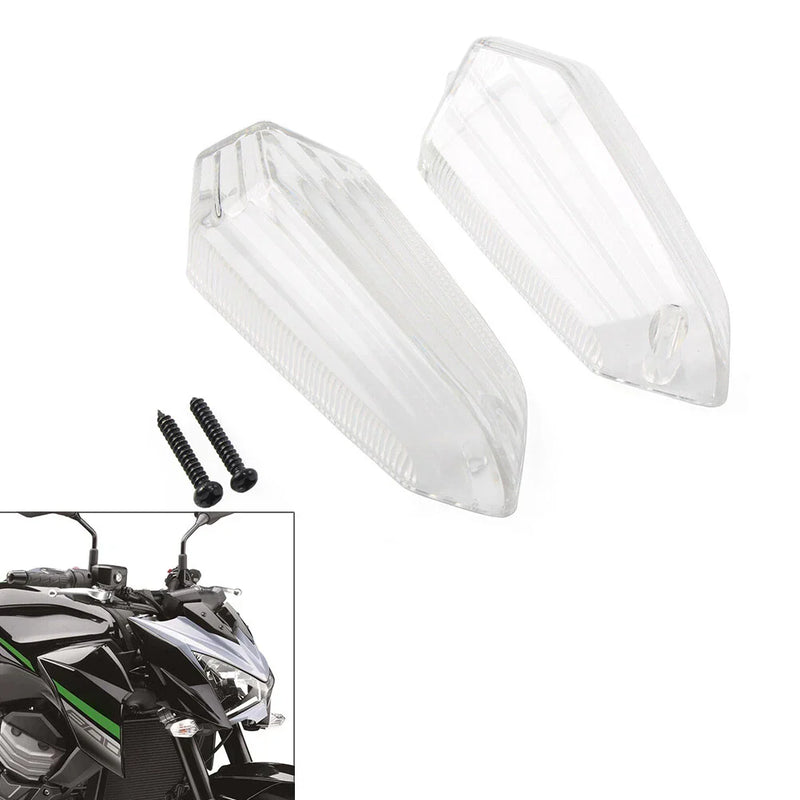 KAWASAKI Z250 Z650 Z750 NINJA 1000 Clear Turn Signal Blinker Lens (2013-2023)
