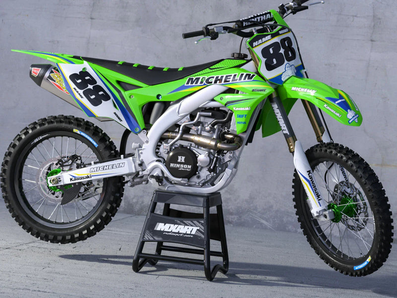 Kawasaki KXF 250 2021-2022 Delta Style Stickers Custom Decal Kit