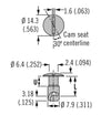 1x Dzus 40 Quick Release Panel Quarter-Turn Latch Slot + Wire