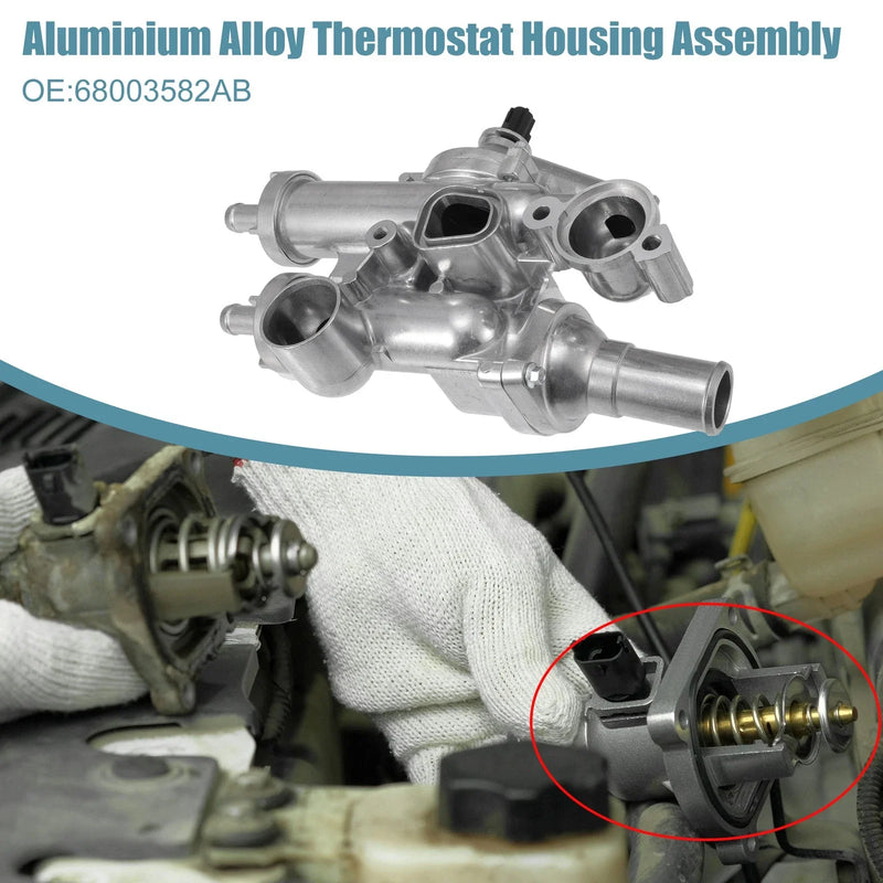 Chrysler Dodge Jeep Upgraded Aluminum Thermostat Housing (2005-2010)