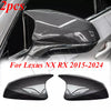 Lexus NX RX 1 Pair Carbon Fiber Side Mirror Cap Cover Trim (2015–2024)
