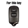 Toyota Camry Corolla RAV4 Tacoma Red Silicone Smart Key Cover Case (2018-2023)