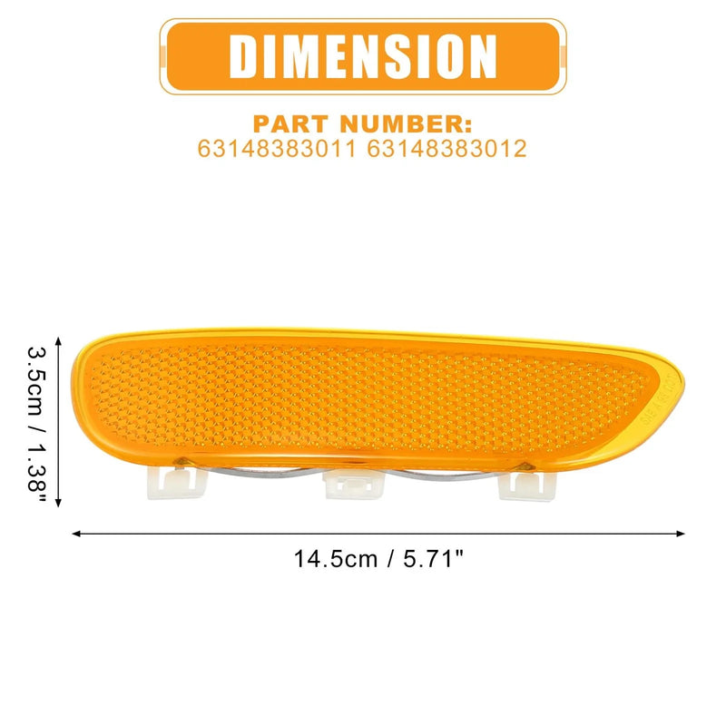 BMW 325Ci, 330Ci, 328Ci Yellow Front Bumper Reflector Side Marker