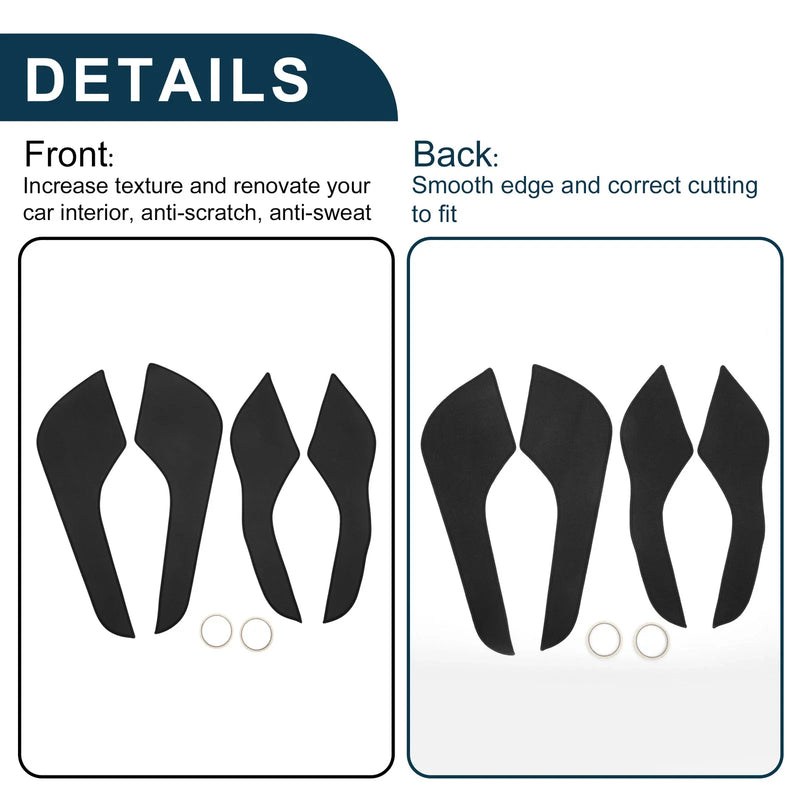 Ford Mondeo (2013) - Black Set Car Door Anti Kick Pad Sticker Protector