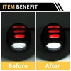 Ford F-150 F-250 F-350 License Plate Lights White Red (1990-2001)
