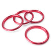 Audi A3 2012-2019 Red Interior Air Vent Cover Ring (4 pcs)