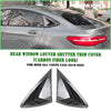 Benz GLC C253 2 x Carbon Look Rear Side Window Louvers (2016-2022)