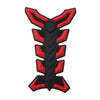 Motorcycle Gas Fuel Oil Tank Red 3D Fish Bone Decal Sticker Protector