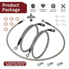 Kawasaki KFX400 3 x Stainless Steel Braided Brake Lines Kit (2003–2004)