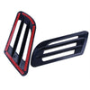 2 x Black Car Bonnet Air Flow Intake Side Fender Vent Moulding Decals