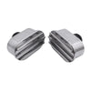 Valve Cover Polished Aluminum Finned Oval Air PCV Breather Combo