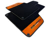 Lamborghini Gallardo (2004-2013) - Orange Alcantara Leather Black Floor Mats