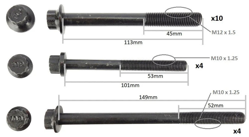 Mazda BT-50 Head Gasket+Head Bolts (2006–2011)
