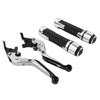 Honda ADV150 Silver Extendable Brake Clutch Levers Grip Set (2019-2020)