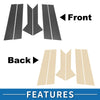 Ford Mondeo Fusion (2013-2023) Carbon Fiber 6pcs Door Pillar Window Trim
