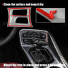 Dodge 1 Pc Carbon Fiber Black Central Gear Shift Panel Trim