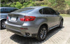 BMW E71 X6 1 x Black Carbon Fiber Rear Bumper Diffuser (2008-2015)