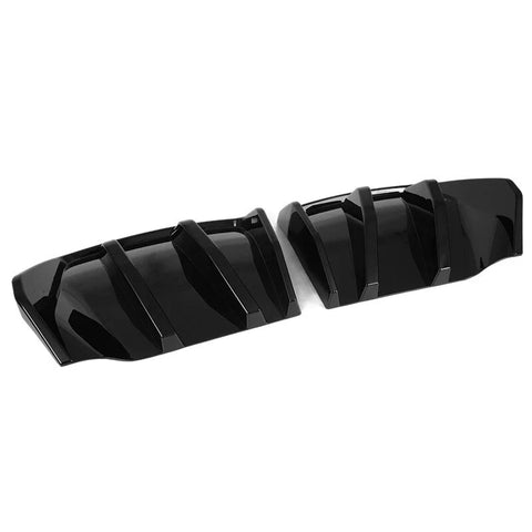 Corvette C7 Z06 Big Fin Gloss Black Rear Bumper Diffuser Kit (2014-2019)