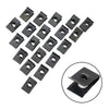 Car Bumper Fender Trim Panel Fastener 20x Metal U-Type Clips