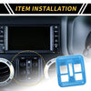 Jeep Wrangler JK JLU Dashboard Window Switch Button Cover Trim (2018-2023)