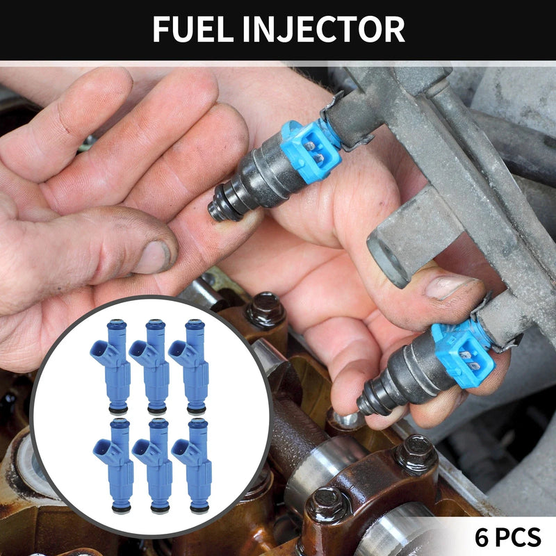 Jeep Cherokee Fuel Injector 4.0L Blue 6 x (1999-2001)