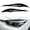 BMW 3 Series F30 F31 Gloss Black Headlight Eyebrow Eyelid Covers (2012-2019)