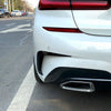 BMW 3 Series G20 Rear Bumper Side Spoiler Trim Canards (2019-2021)