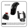 Harley Touring Electra Glide Vivid Black Rear Fender Fascia (2014-2024)