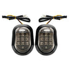 Universal Models 2 x Motorcycle Flush Mount Amber LED Turn Signal Lights