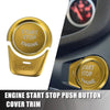 BMW 2 3 3GT 4 5 6 X1 X3 X4 Gold Start Stop Button Cover Sticker Kit