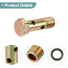 Motorcycle 2 x M10x1 38mm Hollow Bolt Screws with Washer